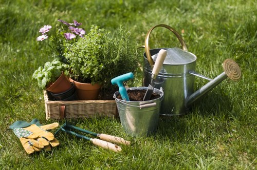 Seasonal garden maintenance in Eltham with leafy suburban landscaping