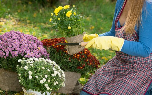 Reusable garden and landscaping materials prepared for recycling